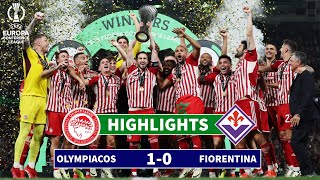 Olympiakos vs Fiorentina  10  Highlights  Conference League Final  olympiacos vs fiorentina [upl. by Eirised]