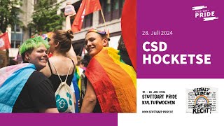 Stuttgart PRIDE 2024 CSD Hocketse 2024  Sonntag [upl. by Nessim]