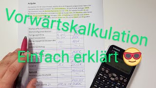 Vorwärtskalkulation mit Beispielaufgabe  einfach erklärt  Klausur und Prüfung  Dave Seller [upl. by Jaban]