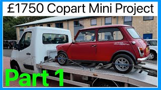 £1750 Copart Classic Mini Project  Banger or Bargain  1994 Rover Mini Sprite  PART 1 [upl. by Rior318]