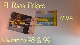 ASMR F1 Grand Prix Tickets Silverstone 1998 amp 1999 Video [upl. by Tannie467]