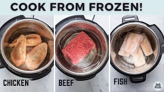 3 Quick amp Easy Instant Pot Recipes  Frozen to Dinner in 30 Min [upl. by Aivat]