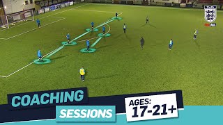 Building The Attack  FA Learning Coaching Session From David Powderly [upl. by Sapowith]