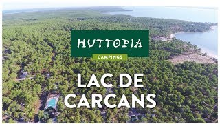 Camping Huttopia Lac de Carcans  Visite virtuelle en Gironde [upl. by Ennasus]