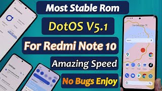 Install DotOS 51 On Redmi Note 10 Amazing Speed Very Smooth [upl. by Iva]