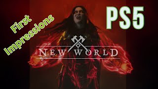 New World Aeternum on PS5  First impressions [upl. by Leamse540]