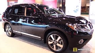 2015 Nissan Pathfinder Platinum 4WD  Exterior and Interior Walkaround  2015 Chicago Auto Show [upl. by Shig209]