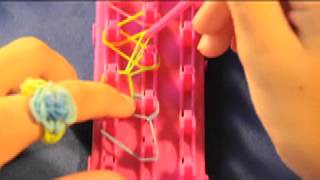 How to make a single loop rubber band bracelet on the craZloom bracelet maker by CraZArt [upl. by Tnomad]