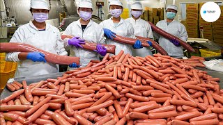 Se Producen En Masa 150000 Salchichas Al Día  Producción De Salchichas En La Fábrica [upl. by Hardwick]