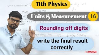 Rounding off in significant figures Rounding off rules how to write the final result 11th physics [upl. by Atikihc]