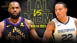 Los Angeles Lakers vs Memphis Grizzlies Full Game Highlights  Nov 14 2023  FreeDawkins [upl. by Lorollas507]