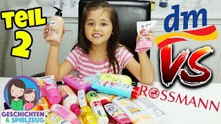 ROSSMANN vs DM  Der große Produkte Test MEGA HAUL Geschichten und Spielzeug [upl. by Ahselrak506]