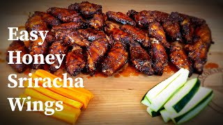 Honey Sriracha Chicken Wings  Easy Crispy Chicken Wings [upl. by Fania640]