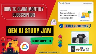 GenAI study Jam  Cohort2  Confirmation mail out ☆Next Steps ☆Syllabus arcade qwiklabs genai [upl. by Adleremse]