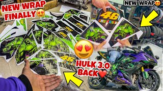 New Wrap😍 Hulk 30 New Look❤️  SURGERY UPDATE😭 MY first Superbike is Back Modification [upl. by Heinrich12]