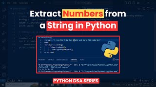 Extract Numbers from Any String in Python in Seconds [upl. by Adnale]