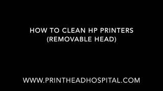 How to Clean HP printers with removable print heads [upl. by Suqram310]