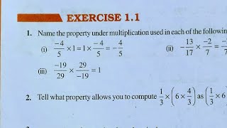 Class 8th maths l Exercise 11 l Chapter 1 l Rational number l NCERT l CBSE BOARD l English medium [upl. by Ydwor]