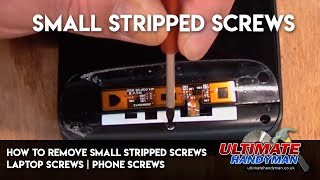 How to remove small stripped screws  stripped laptop screws  stripped phone screw removal [upl. by Mortie939]