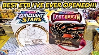 THE BEST ETB IVE EVER OPENED  ALT ART CHASE BRILLIANT STARS VS LOST ORIGIN [upl. by Needan]