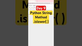 Python String Function🐍 day9 python foryousubscribesupportcoding programming [upl. by Inoy]