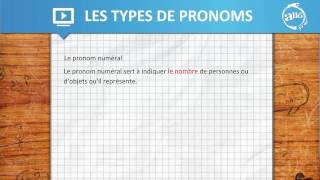 Allô prof  Les types de pronoms [upl. by Silecara]