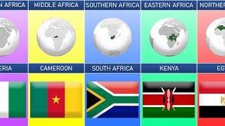 List of Subregions in Africa Countries [upl. by Acile]