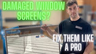 How To Repair Window Screens [upl. by Nairot]