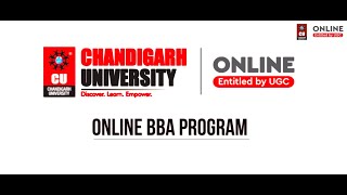 Online BBA Program  Chandigarh University Online [upl. by Adnileb416]