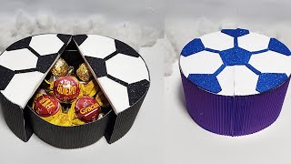 👨cajitas de regalo 🎁en forma de pelota fáciles de conseguir ⚽️⚽️ [upl. by Ecal]