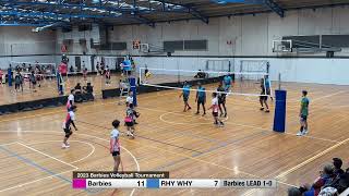 2023 Barbies Volleyball Tournament Men Div 1  Elim Rd  Set 2 Barbies vs RHY WHY [upl. by Annocahs]