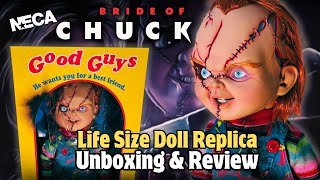 NECA BRIDE OF CHUCKY Replica  Life Size CHUCKY 11 Scale  Unboxing amp Review [upl. by Magna472]