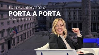 La mia intervista a quotPorta a Portaquot  22 febbraio 2024 [upl. by Rusel633]