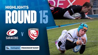 Saracens v Gloucester  HIGHLIGHTS  Parton Scores FASTEST Prem HatTrick  Gallagher Premiership [upl. by Shelia]