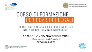 1° Modulo  seconda parte  Corso di Formazione per Revisori Legali [upl. by Haianeb210]