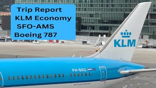 Trip Report  KLM Economy Class  Boeing 78710 Dreamliner  SFO to Amsterdam  Royal Dutch Airlines [upl. by Aynnat]