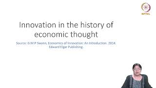 Innovation in the History of Economic Thought [upl. by Notsnorb867]