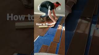 how to lay engineered hardwood flooring  installation tutorial  floor renovation tongue and groove [upl. by Cotter]