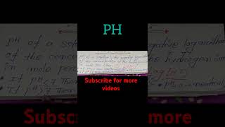 PH  Chemistry phscale chemistry chemistrygk shorts viralshort [upl. by Vergne]