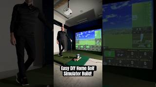 EASY DIY HOME GOLF SIMULATOR MORE AFFORDABLE THAN YOU THINK golf homegolfsimulator golftips [upl. by Assiluj]