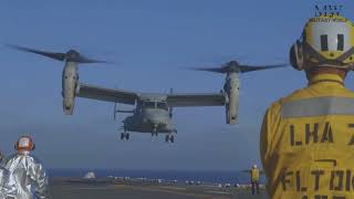 3rd MAW Marines Complete Flight Deck Qualifications on USS Tripoli [upl. by Dnana]