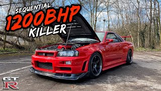 THE FINAL BOSS 1200BHP SEQUENTIAL NISSAN SKYLINE R34 GTR [upl. by Bala]