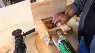 Homemade oscillating spindle sander drill overview [upl. by Frymire]