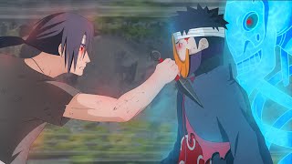 Itachi vs Obito  Itachi uses mangekyou Sharingan and Amaterasu to defeat Obito Uchiha [upl. by Selhorst454]