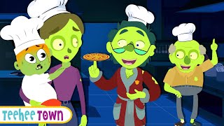 Five Zombies Were Cooking At A Party  NEW Spooky Scary Song By Teehee Town [upl. by Kirven266]