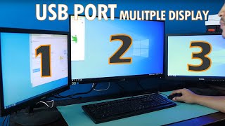 How to use USB Port for Multiple Display Setup for Laptop [upl. by Concettina]