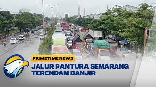 Pantura Kaligawe Semarang Banjir Arus Lalin Tersendat [upl. by Nella245]