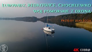 Jezioro Lubowidz Redkowice Przystań kajakowa Chocielewko z drona 26102024 [upl. by Idnor]