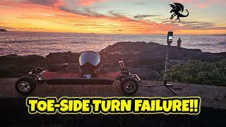 esk8 toeside turn failure [upl. by Parks]