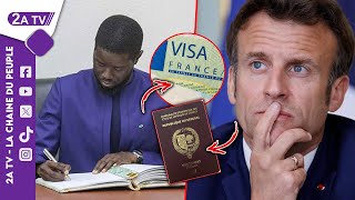 Urgent  Macron à Dakar Sénégal impose les VISA à la France  Sonko [upl. by Elbys181]